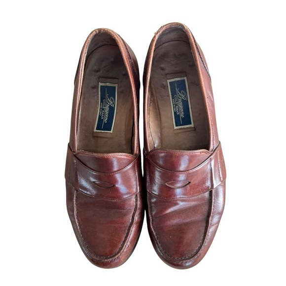 Cole Haan Bragano Men's Loafer Size 9W Brown Leather Penny Slip On Shoe Moc Toe - Picture 1 of 9